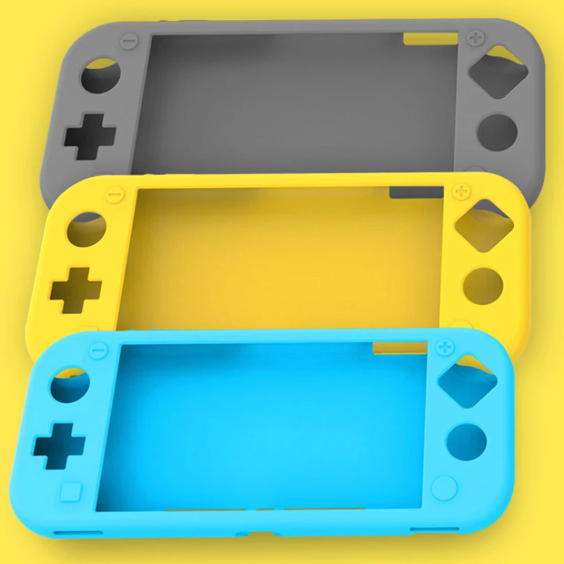 Силиконовый чехол для игровой консоли NS Mini все включено защитный чехол+ набор протекторов из закаленной пленки для консоли Switch Lite