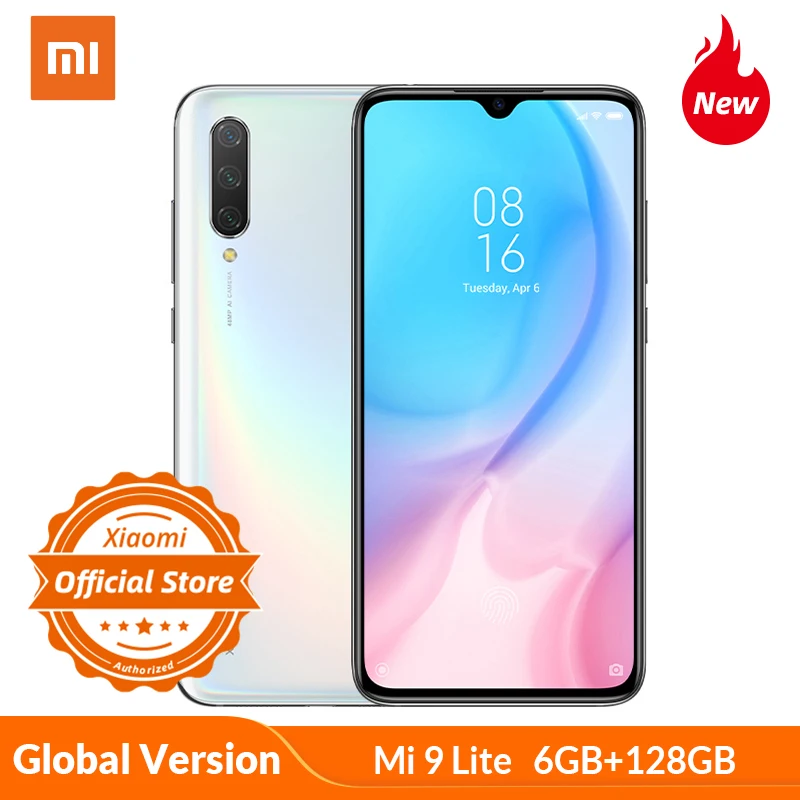 Xiaomi Mi 9 Lite глобальная версия 6GB 128GB Смартфон Snapdragon 710 32MP AI Selfie AMOLED 6 39 ''экран 48MP
