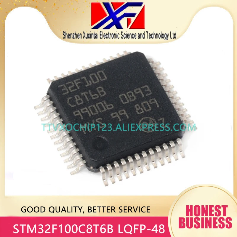 10 шт./лот STM32F100 STM32F100C8T6B STM32F100C8T микроконтроллер ARM LQFP-48 | Обустройство дома