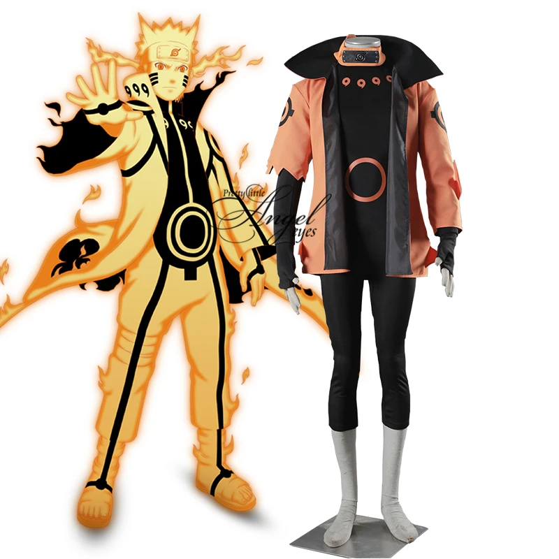 

Anime NARUTO Rikudō Model Uzumaki Naruto Cosplay Costume Halloween Party Suit