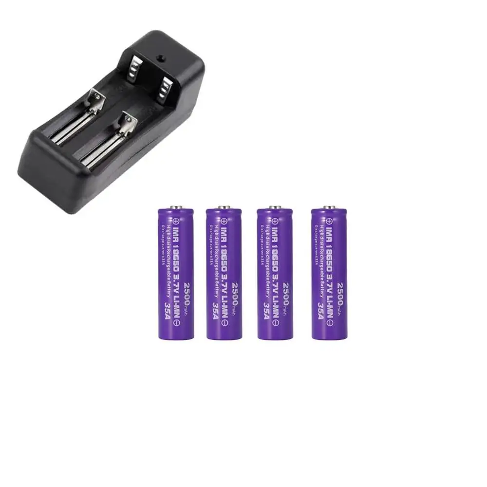 Vtc6 3,7 V 2500Mah литий-ионная аккумуляторная батарея 18650 для sony Us18650 C6 30A электронная сигарета мод+ 18650 зарядное устройство для Devilkin 225W TC - Цвет: 4 battery 2 slots