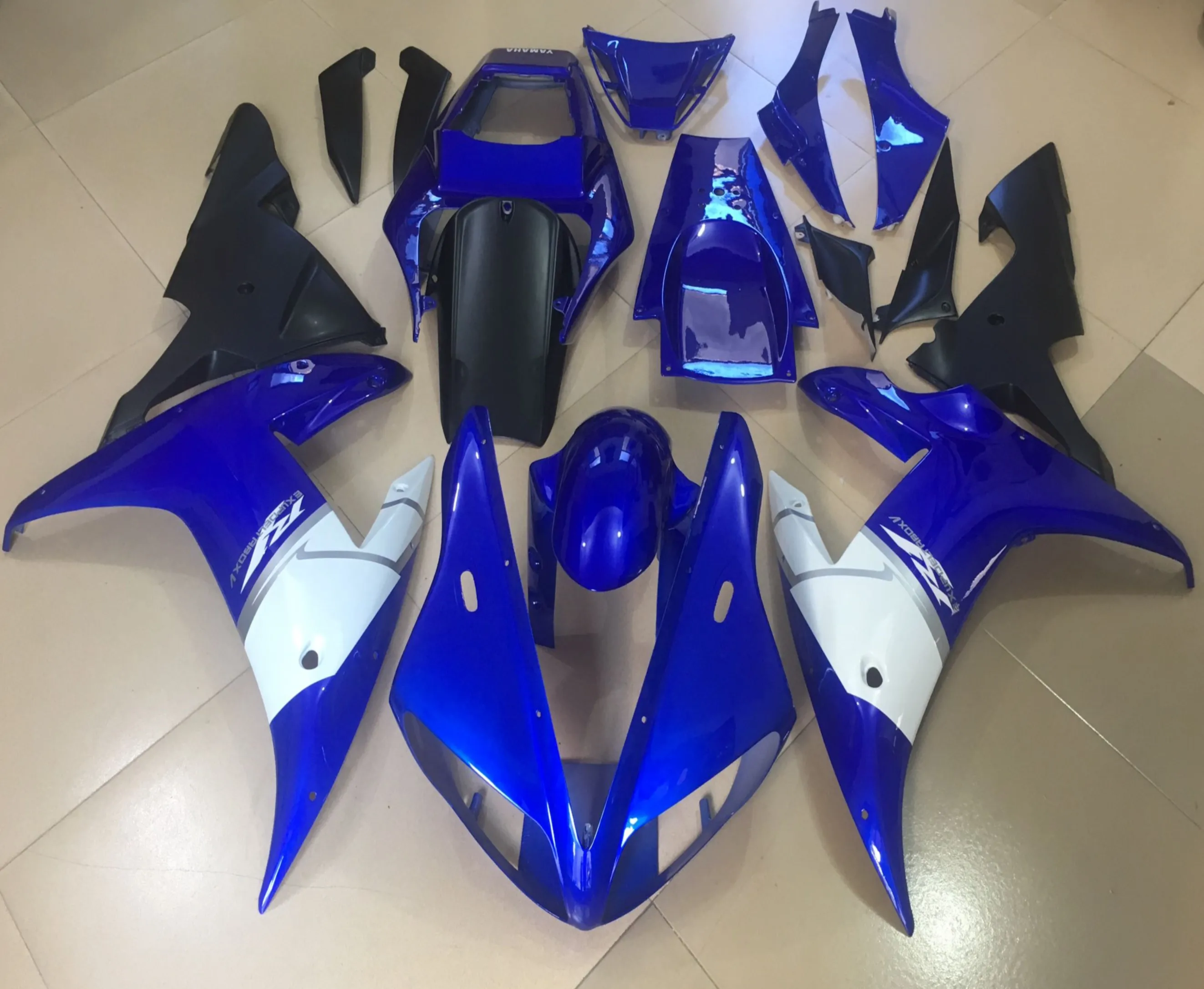 Комплект обтекателей для мотоцикла YAMAHA YZFR1 02 03 YZF R1 2002 2003 YZF1000 yzfr1 ABS синий белый