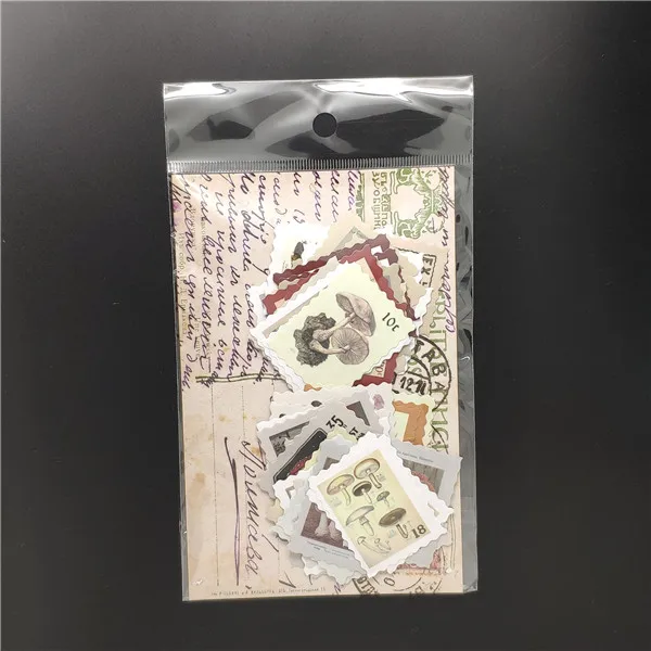 46 шт./упак. штамп стикеры сделай сам запечатывания Винтаж наклейки подарочная карта альбом Дневник Блокнот ручной работы школьные принадлежности милые канцелярские наклейки - Цвет: 2