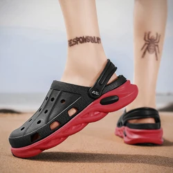 Summer hot style hole shoes Colorful Baotou sandals Super light half slippers Quick-drying beach hole shoes