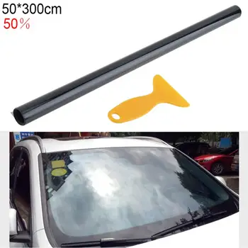 

Fifty Percent Translucent Thickening Antiwear Car Curtain Windshield Sun Shade UV Protection Side Window Film VLT Solar Sticker