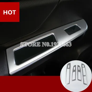 

For Subaru XV Crosstrek Steel Armrest Window Switch Frame Trim Cover 2012-2017 4pcs