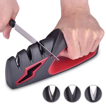 

4-in-1 Multifucntional 3 Stage Knife Scissors Sharpener Safe Diamond Quick Professional Knife Knives Grinder Sharpener Tools