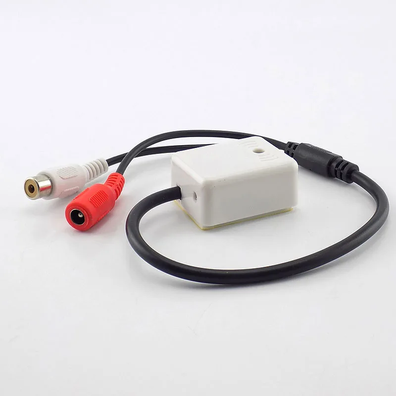 DC 9 V-12 V микрофон Звуковой Монитор аудио звукосниматель прослушивание мониторинг гнездовая контакт-деталь RCA для CCTV; аудио камера безопасности G16