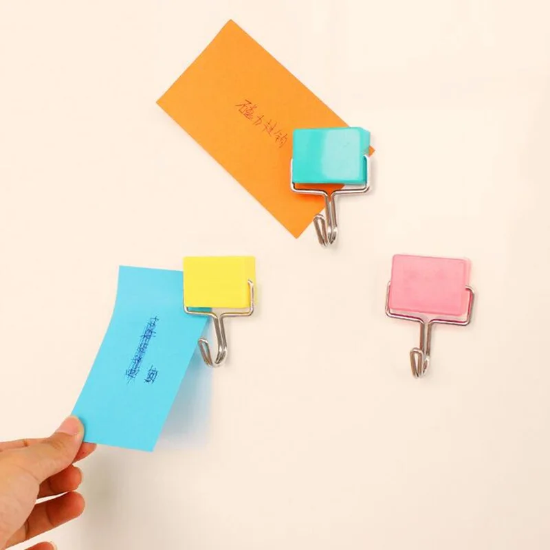 

2pcs Super suction microwave Refrigerator Magnetic Sticker fridge magnet magic hooks memo magnets home decor