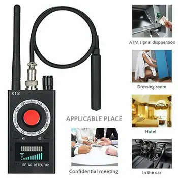 New K18 Multifunction Detector Mini Audio Spy Camera GSM Finder GPS Signal Lens RF Locator Tracker Detection Wireless Camera 1