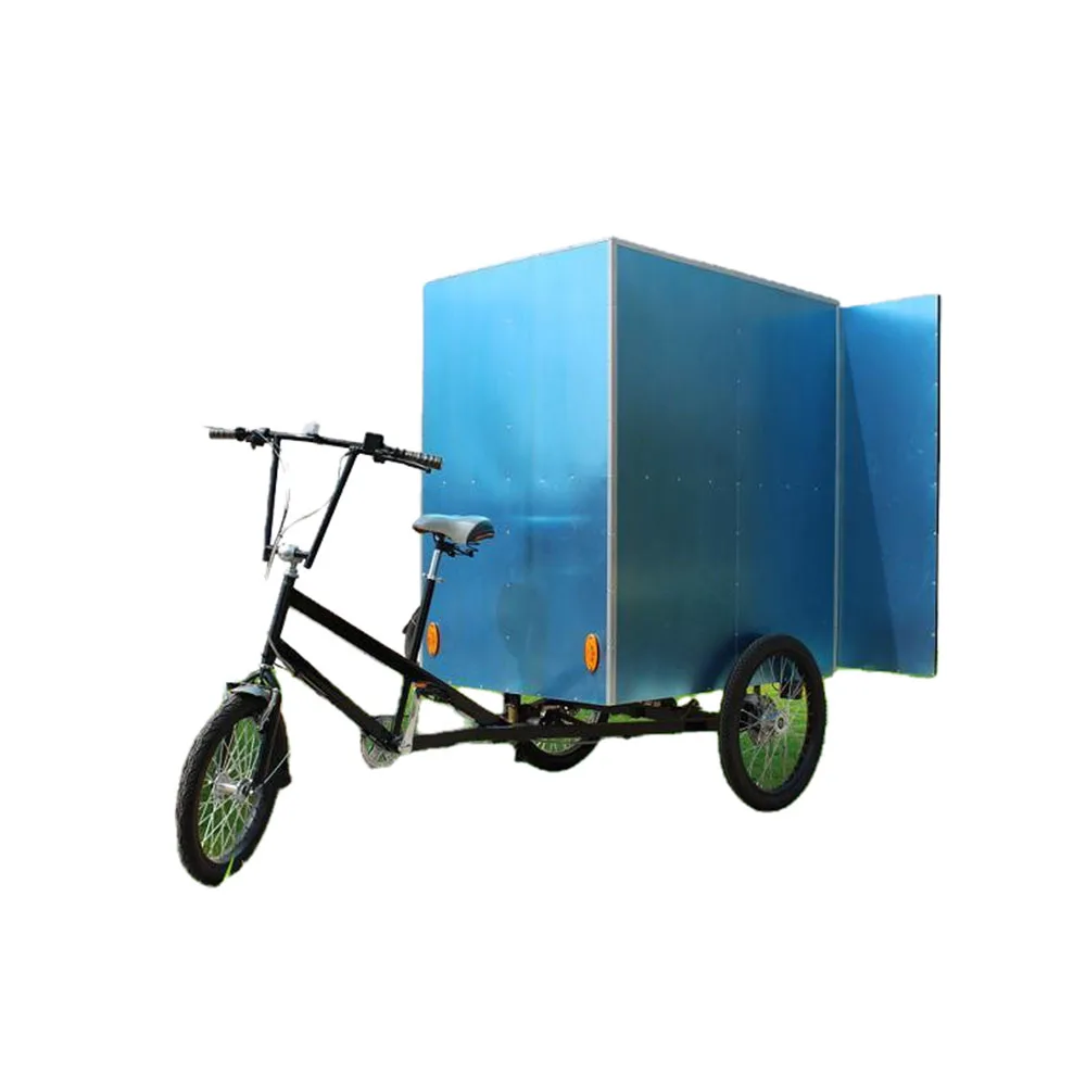 Heavy Duty Pedal/electric Food Bike Tricycle Used For Transport Courier  Trike With Cabin For Sale - Food Processors - AliExpress