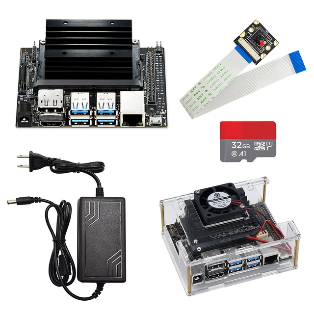 $US $133.98  Jetson Nano Developer kit Demo Board AI Development Board Platform with Demo Board case +32G SD car