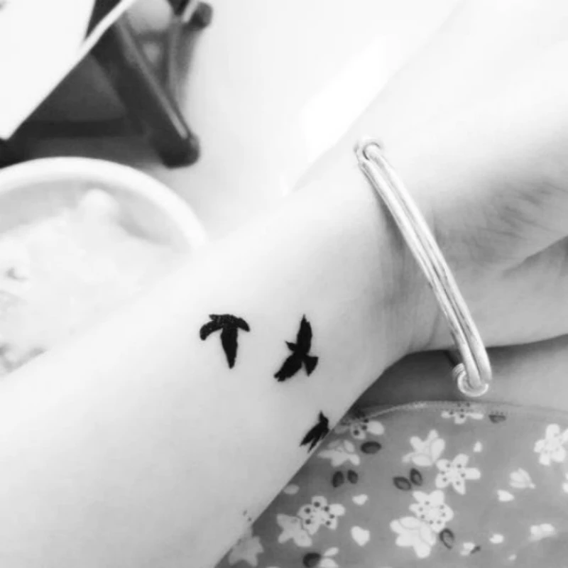 Наклейка на палец и запястье водостойкая|Временные тату| |