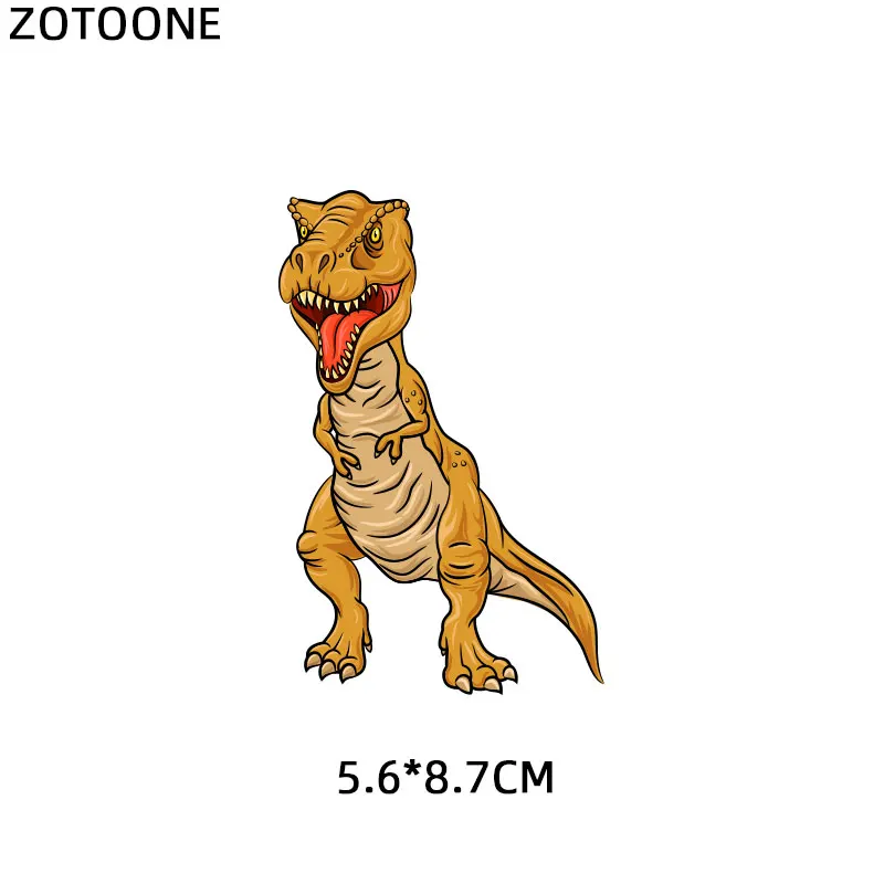 Термонаклейка ZOTOONE для одежды с изображением животного динозавра|Заплатки| |