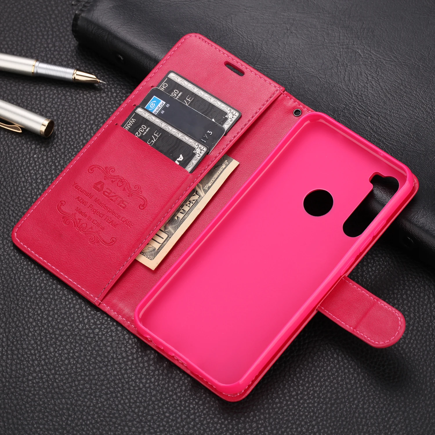 Azns кошелек чехол для телефона Xiaomi Redmi Note 8 чехол Чехол PU флип 6,3 дюймов чехол для Redmi Note 8 Бизнес оболочка