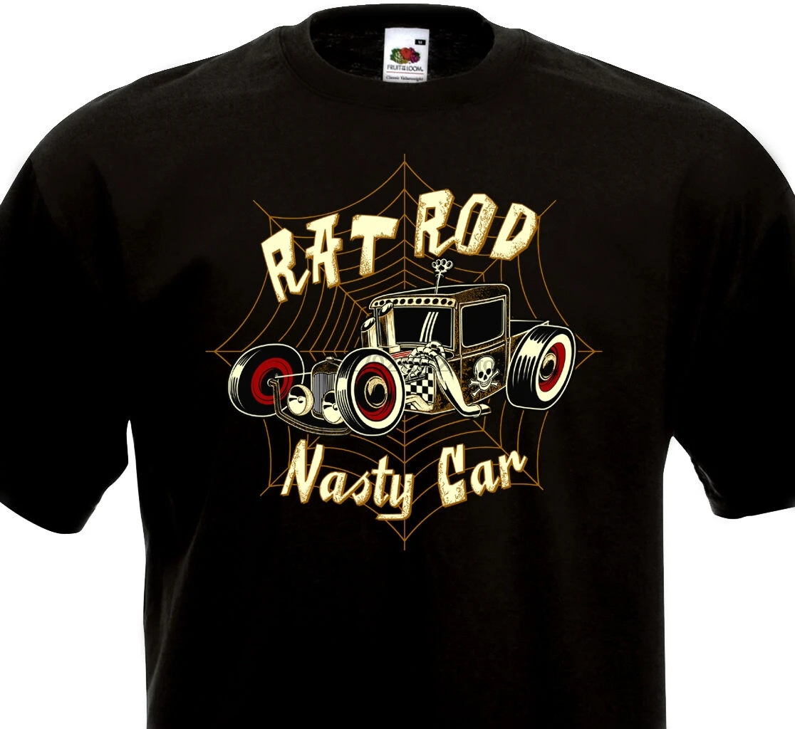 Футболка крыса rod nasty car hot rod на заказ kustom kulture rat fink big daddy roth