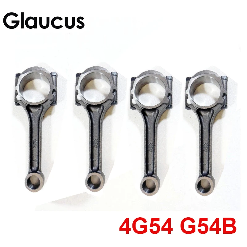 4pcs 4G54 G54B engine connecting rod for Dodge Raider Conquest Turbo Ram 50 Caravan 400 600 Aries &amp Reliant Challenger 2.6L 8v |