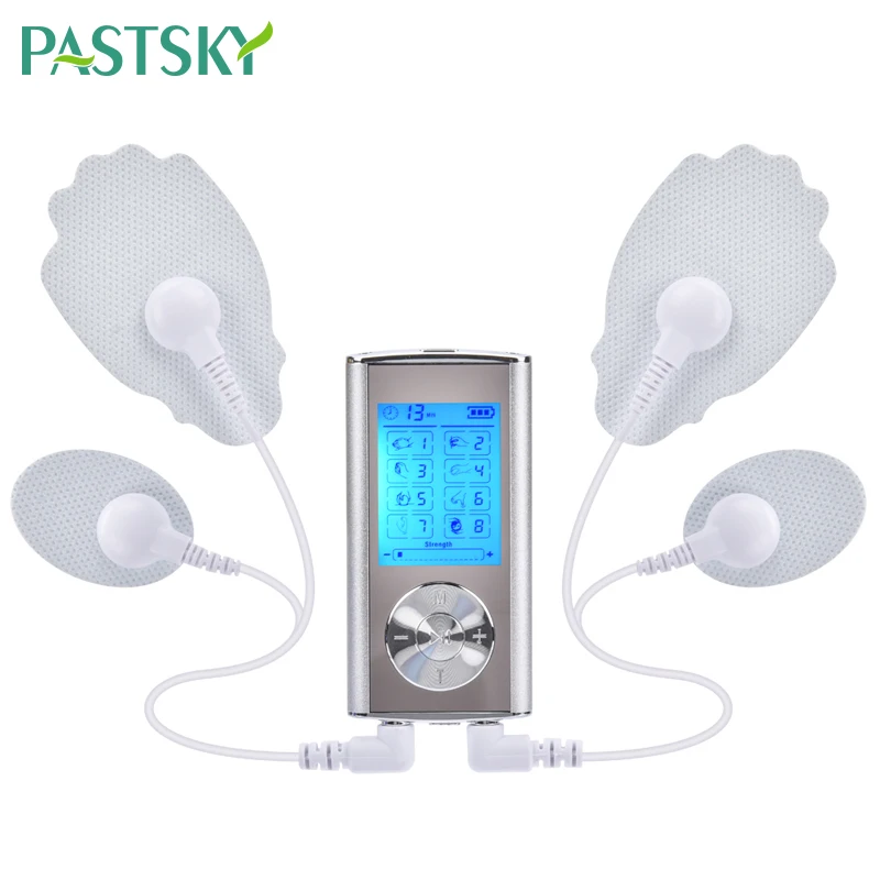 

8 Modes TENS Electric Therapy Massager LCD Backlight Display Rechargeable USB EMS Muscle Stimulation Treatment Device