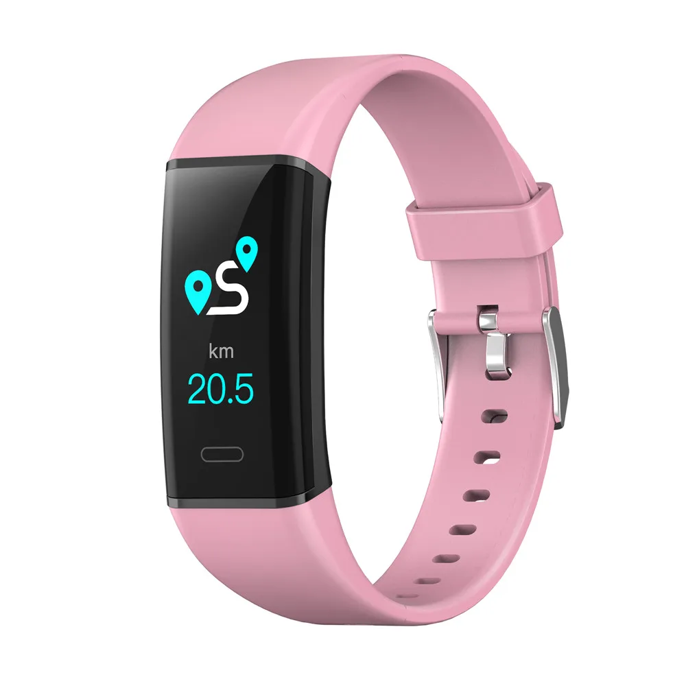 pink MK05 Smartband фитнес-трекер часы спортивный браслет сердечный ритм кровяное давление монитор смарт-ленты Здоровье Браслет фитнес-трекер - Цвет: pink