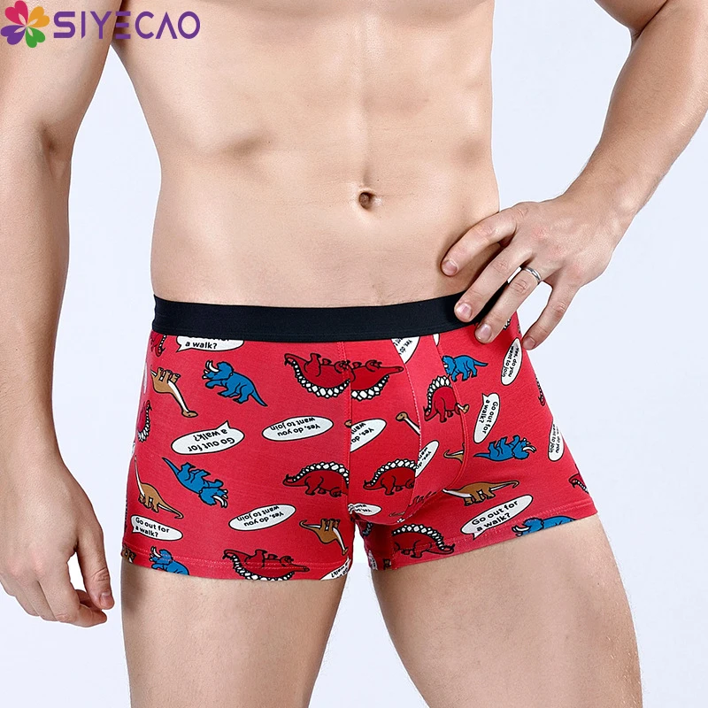 

New Boxer Men Underwear Mens Cueca Masculina Calzoncillos Man Boxers Panties Cotton Print Breathable Male Boxershorts XL-3XL