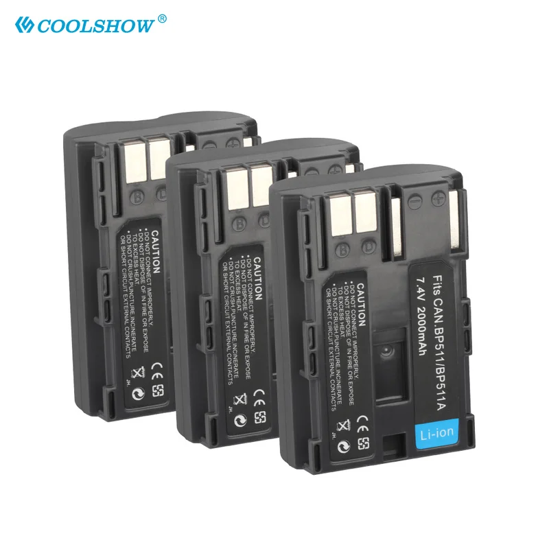 Аккумуляторная батарея для камеры Φ BP511A BP 511A Canon EOS 40D 300D 5D 20D 30D 50D 10D D60 G6 BP511 FV40 FV30 FV100