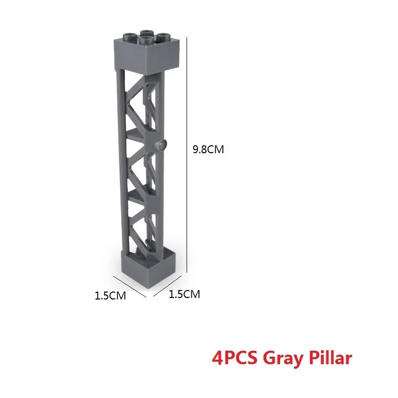 4PCS Gray Pillars