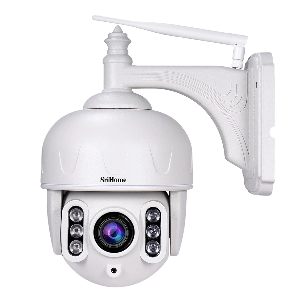  SriHome SH028 Wireless PTZ IP Camera 1080P Outdoor Monitor Support NVR 2-way Audio 5X Optical Zoom 