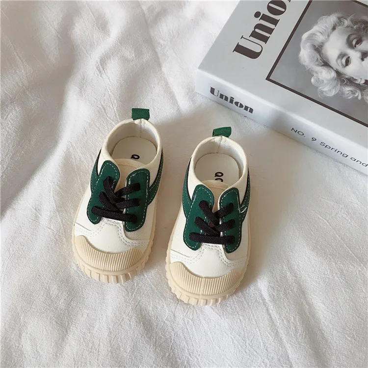 Korean Canvas Shoes Soft Sole Children's Casual Shoes Spring and Autumn Boys and Girls Kindergarten Baby Single Shoes girls shoes Children's Shoes
