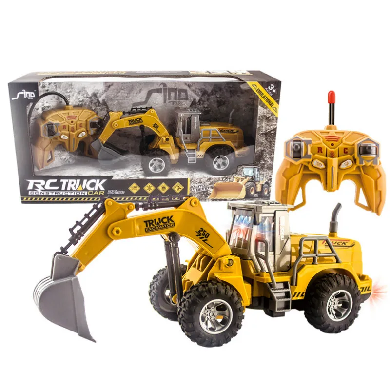 1: 30 High Speed Rc Car Wireless Remote Control Excavator Construction Vehicle Bulldozer Remote Control Car Toys for Children