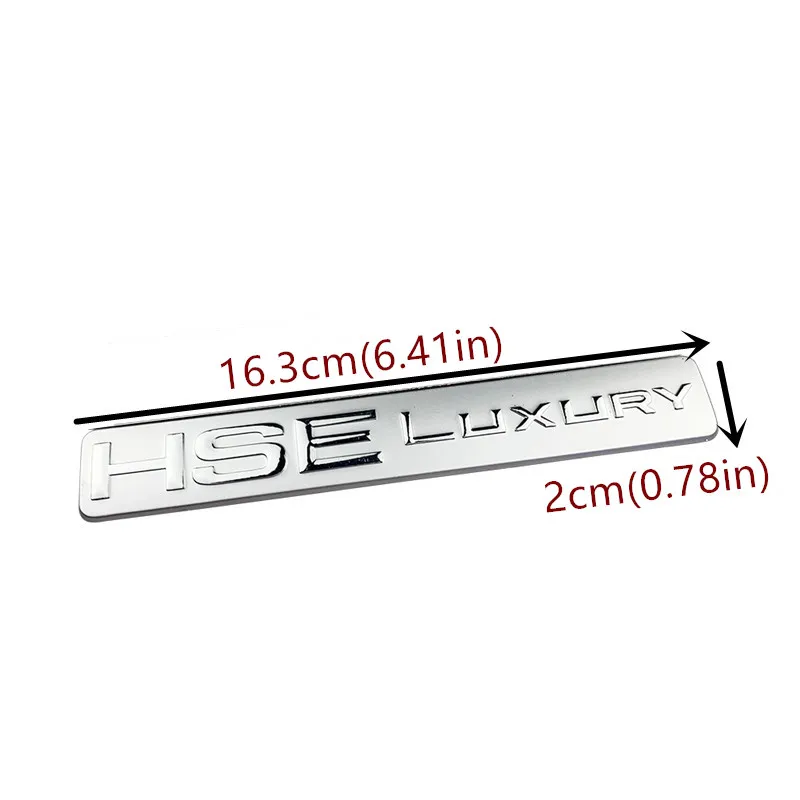 HSE LUXURY Emblem Badge Decals For Land Rover Discovery 4 Rear Tailgate LR4 LR3 Auto ABS HSE LUXURY Car Stickers Logo Accessorie