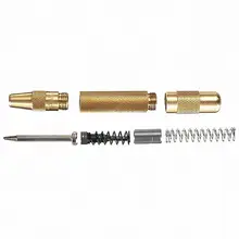 Противоскользящий автоматический инструмент для перфорации из нержавеющей стали, инструмент для сверления, пружинный инструмент для маркировки отверстий, деревообрабатывающий Кернер