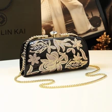 Модная Высококачественная маленькая сумка из лакированной кожи на застежке, вечерняя сумочка-клатч с вышивкой, сумка на цепочке, сумки на плечо для женщин, сумочка и сумочка