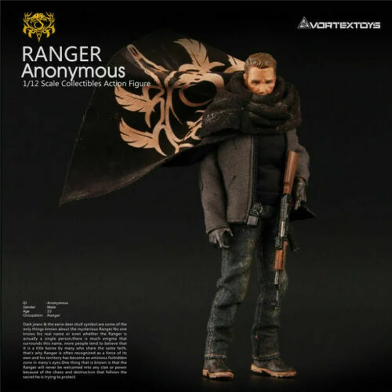 VORTEXTOYS V00012 1/12 рейнджер аноним фигурка полный набор с аксессуарами