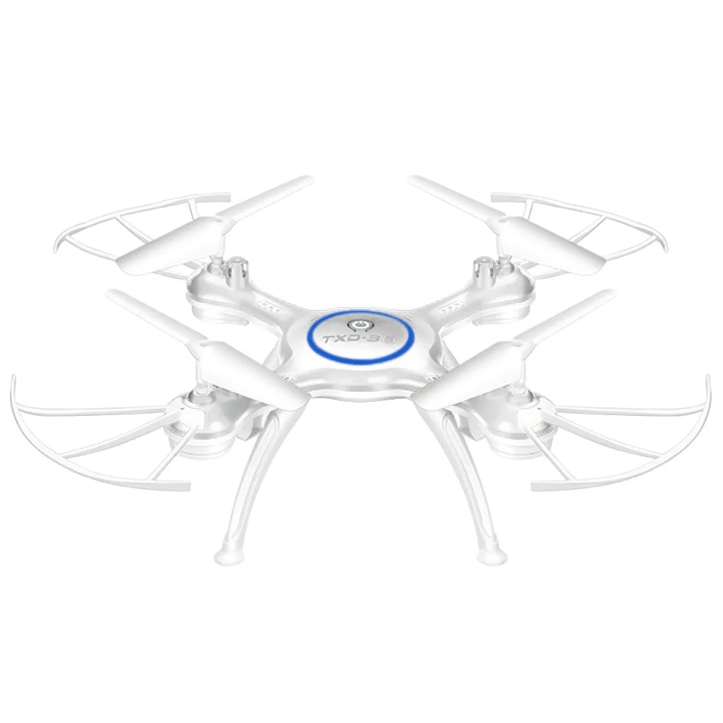 White TXD-3S мини-Дрон 2,4G 4CH 6 осевой светодиодный Радиоуправляемый квадрокоптер игрушечный вертолет Карманный беспилотный Дрон с безголовым режимом, светильник, игрушки для детей - Цвет: White