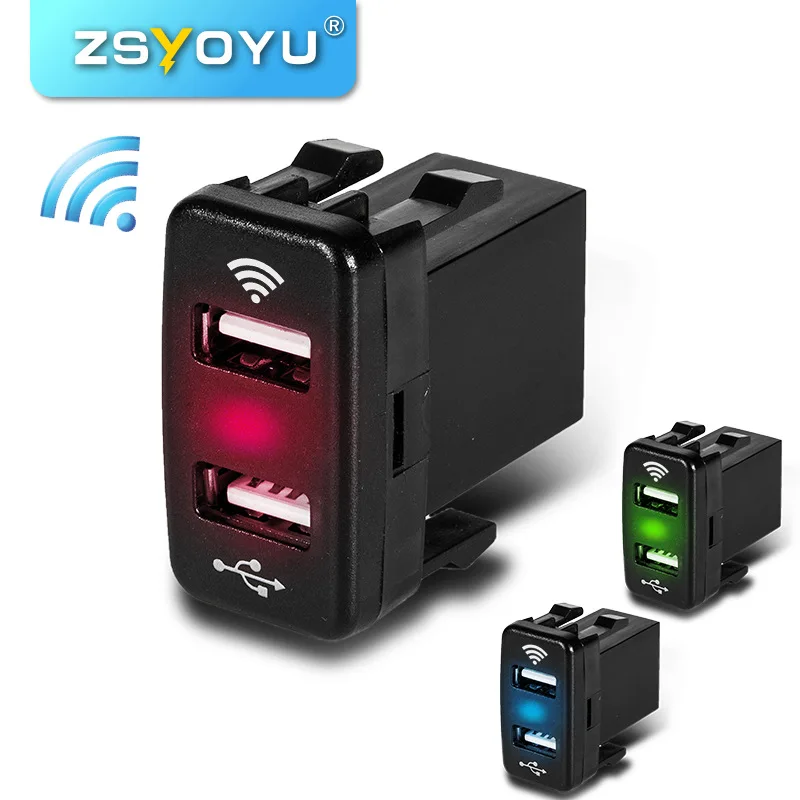 

Car Double USB Car Charger Only in Toyota Original Hole Lossless Conversion Mobile Phone Charger Fast Charge Parking Positioning