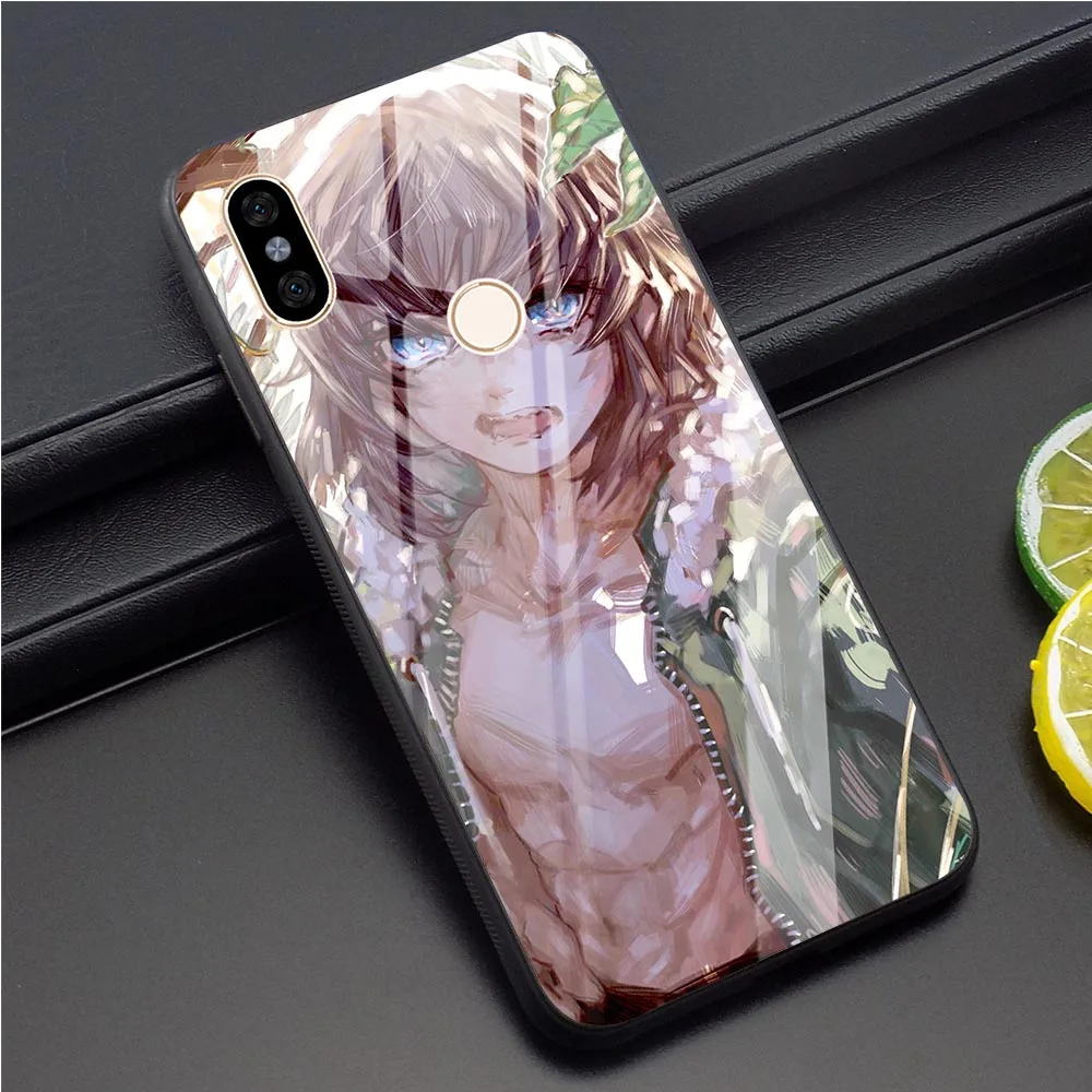 

Hashibira Inosuke Demon Slayer Tempered Glass Phone Case for Xiaomi Redmi Note 5 Pro Cover A1 A2 9 Mi 8 Lite F1 4X 6A 7 6