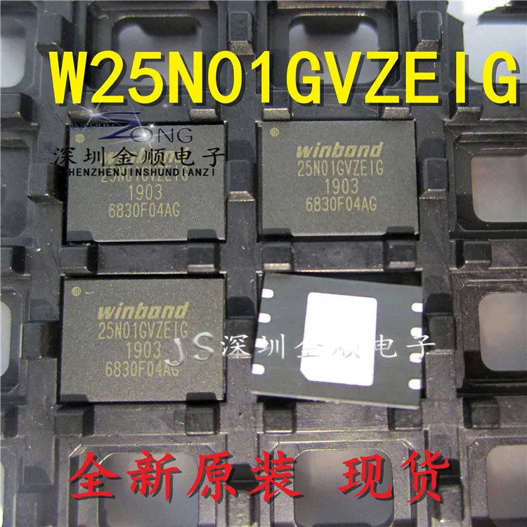 100% Новинка &amp Оригинал в наличии W25N01GVZEIG NAND флэш-накопитель WSON8 | Электроника