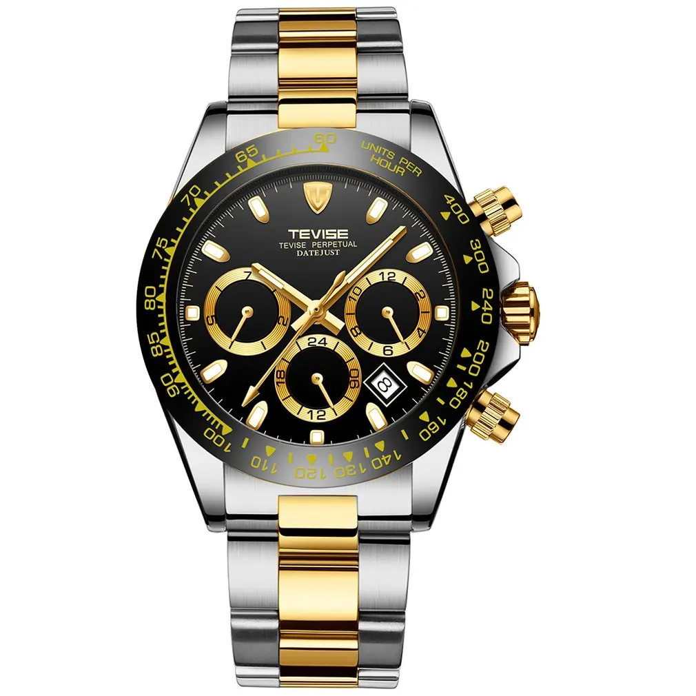 

TEVISE Luxury Men'S Business Mechanical Watch Automatic Mechanical Men'S Business Watch Multi-Function Waterproof Fashion Watch