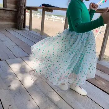 

2020 Korean Style Girls Patchwork Dress Fashion Spring Cotton Voile Girls Dresses 1-7 Years PO741