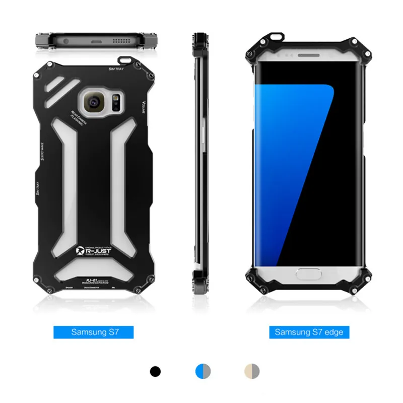 Для S7 S7 edge чехол R-JUST Gundam ЧПУ бронированный чехол металлический алюминиевый защитный чехол для телефона чехол для samsung Galaxy S7 edge