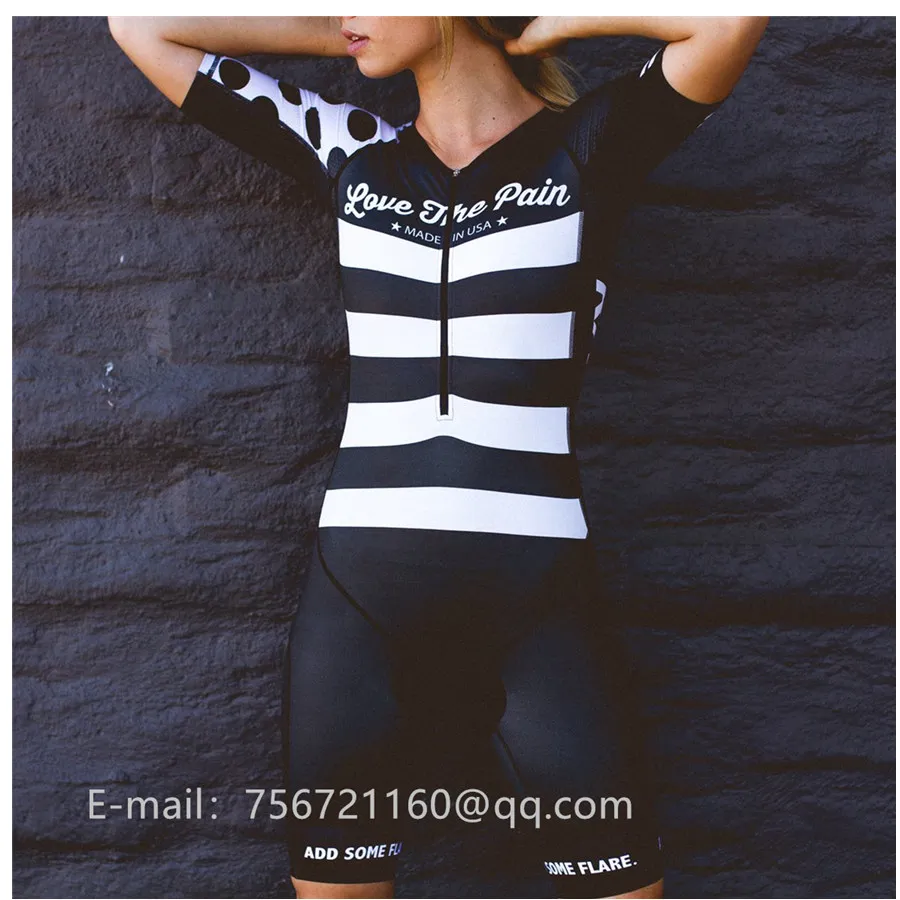 Коричневый Love the pain, новинка, Триатлон, женский, cicling, Джерси, ciclismo, Кружевное боди, костюм для велоспорта, велосипеда, облегающий костюм, для велоспорта, цельное, mtb платье - Цвет: Коричневый