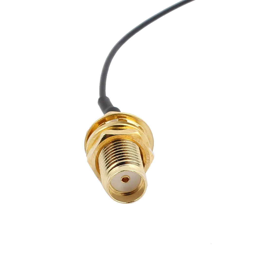 5Pcs RF0.81 Female IPEX 4 to RP-SMA-K Antenna WiFi Pigtail Cable 50cm Black