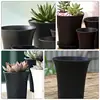 10Pcs Plastic Black Flower Pots Planters Home Indoor Outdoor Office Succulent Plant Pots Planting Pots With Drainage Hole ► Photo 3/6