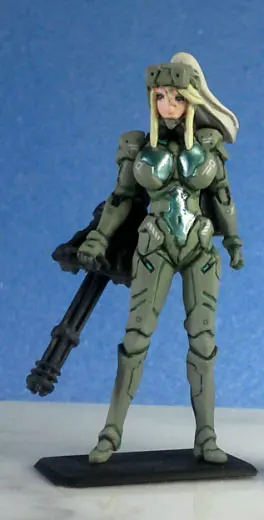 

Fantasy 1/35 Scale Sexy Mechanical Girl Commander Miniature Static Unpainted DIY Assembling Female Resin Model Kits Collection