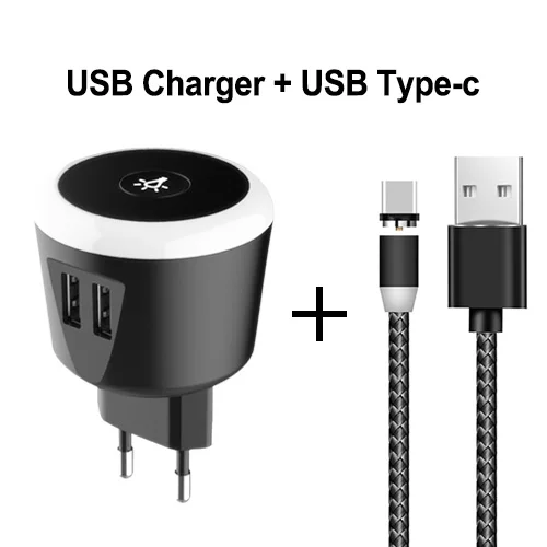 EU Plug and cable 1M PHOMAX USB зарядное устройство умный светодиодный быстрое зарядное устройство для телефона для iPhone X Xs 8 iPad samsung Galaxy s8 s9 s10 Galaxy HTC Xiaomi Huawei Nexus - Тип штекера: EU Plug and cable 1M