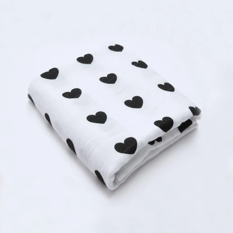 muslin blanket 8 Детское одеяло s муслин пеленать новорожденный органический хлопок детская Ванна Манта Bebe младенческой обёрточная бумага Sleepsack коляска крышка веха одеяло - Цвет: muslin blanket 8