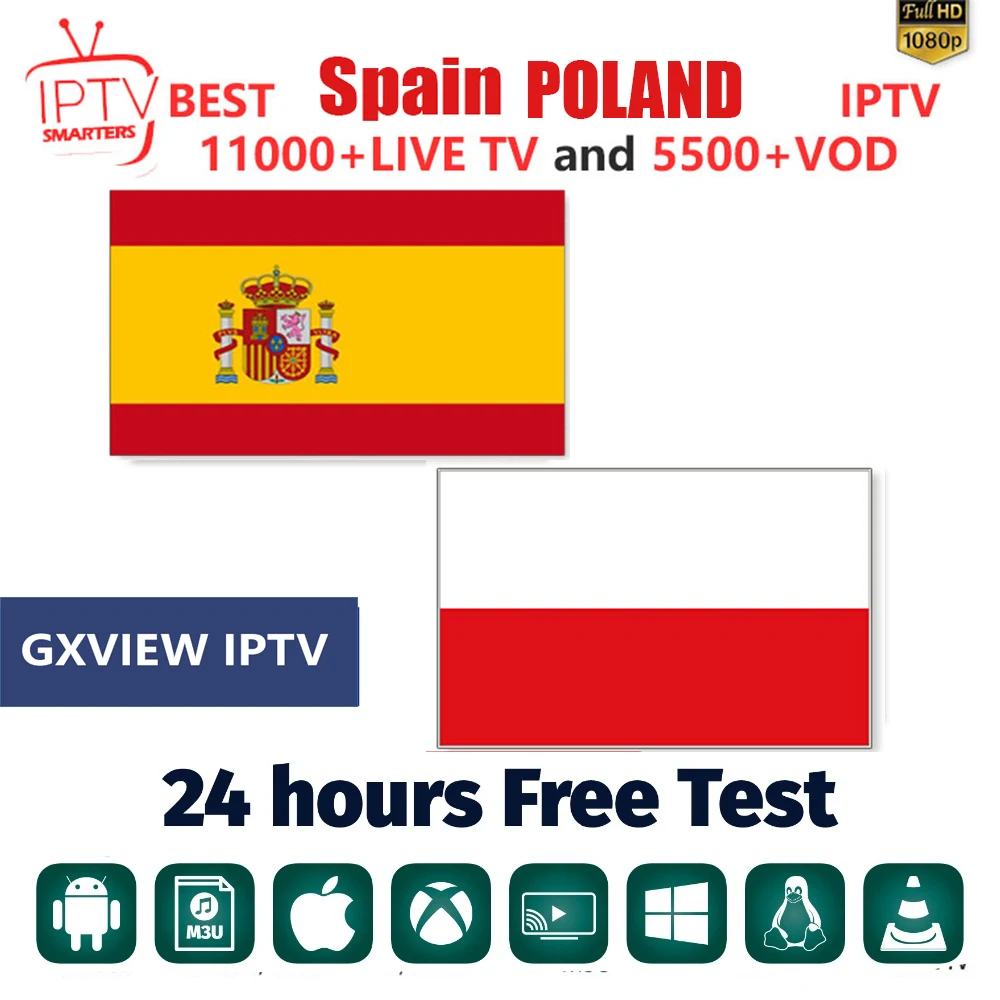 

IPTV Subscription Spain IPTV M3U Poland IPTV 11000+Live channels Spanish sports iptv m3u mag code for Android Smart TV Box