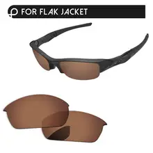 Papaviva медь коричневый поляризованные Сменные линзы для Flak солнечные очки к куртке рамка UVA и UVB Защита