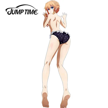 

JumpTime 13cm x 3.5cm Car Stickers Date a Live Anime Girl Yamai Kaguya Vinyl Car Decal Window Wiper Tailgate Car Styling
