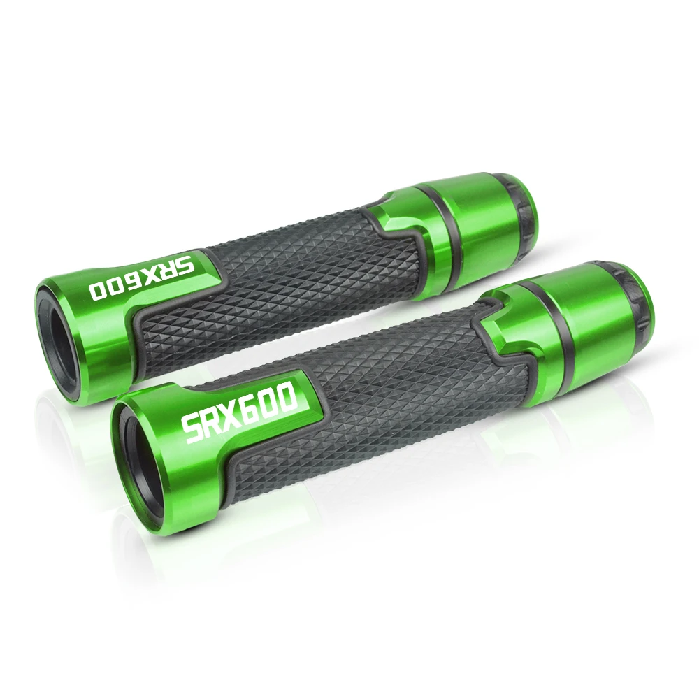 For YAMAHA SRX600 SRX 600 Motorcycle Handlebar Hand bar Grip Handle Cap End Moto Racing Grips 2005- 22MM Aluminum plastic - Цвет: green